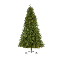 Nearly Natural New Hampshire 7 Foot Pre-Lit Fir Christmas Tree