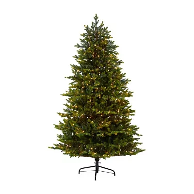 Nearly Natural North Carolina 7 Foot Pre-Lit Fir Christmas Tree