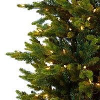 Nearly Natural North Carolina 7 Foot Pre-Lit Fir Christmas Tree