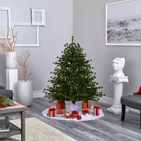 Nearly Natural 5 Foot Pre-Lit Pine Christmas Tree