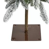 Nearly Natural Flocked Washington Alpine 4 1/2 Foot Pre-Lit Flocked Pine Christmas Tree