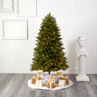 Nearly Natural Washington Fir 5 1/2 Foot Pre-Lit Fir Christmas Tree