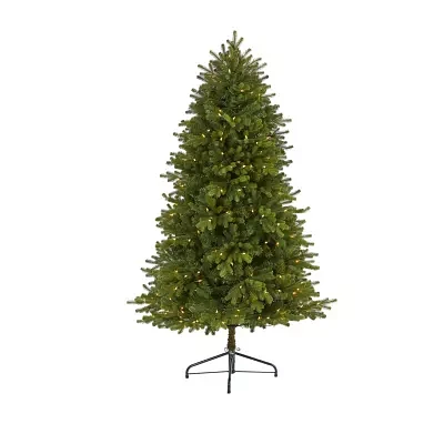 Nearly Natural Washington Fir 5 1/2 Foot Pre-Lit Fir Christmas Tree