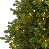 Nearly Natural Washington Fir 5 1/2 Foot Pre-Lit Fir Christmas Tree