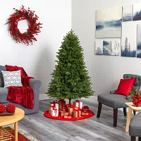 Nearly Natural Washington Fir 5 1/2 Foot Pre-Lit Fir Christmas Tree