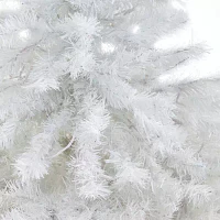 Nearly Natural  White 4 1/2 Foot Pre-Lit Potted Pine Christmas Tree