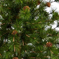 Nearly Natural Colorado Mountain 3 1/2 Foot Pre-Lit Potted Pine Christmas Tree