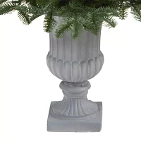 Nearly Natural 3 1/2 Foot Pre-Lit Potted Spruce Christmas Tree