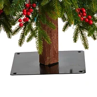 Nearly Natural Victoria 7 Foot Pre-Lit Multi-Function Lights Fir Christmas Tree