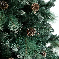 Nearly Natural Frosted Foot Pre-Lit Flocked Pine Christmas Tree