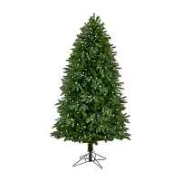 Nearly Natural Fraser 6 1/2 Foot Pre-Lit Fir Christmas Tree