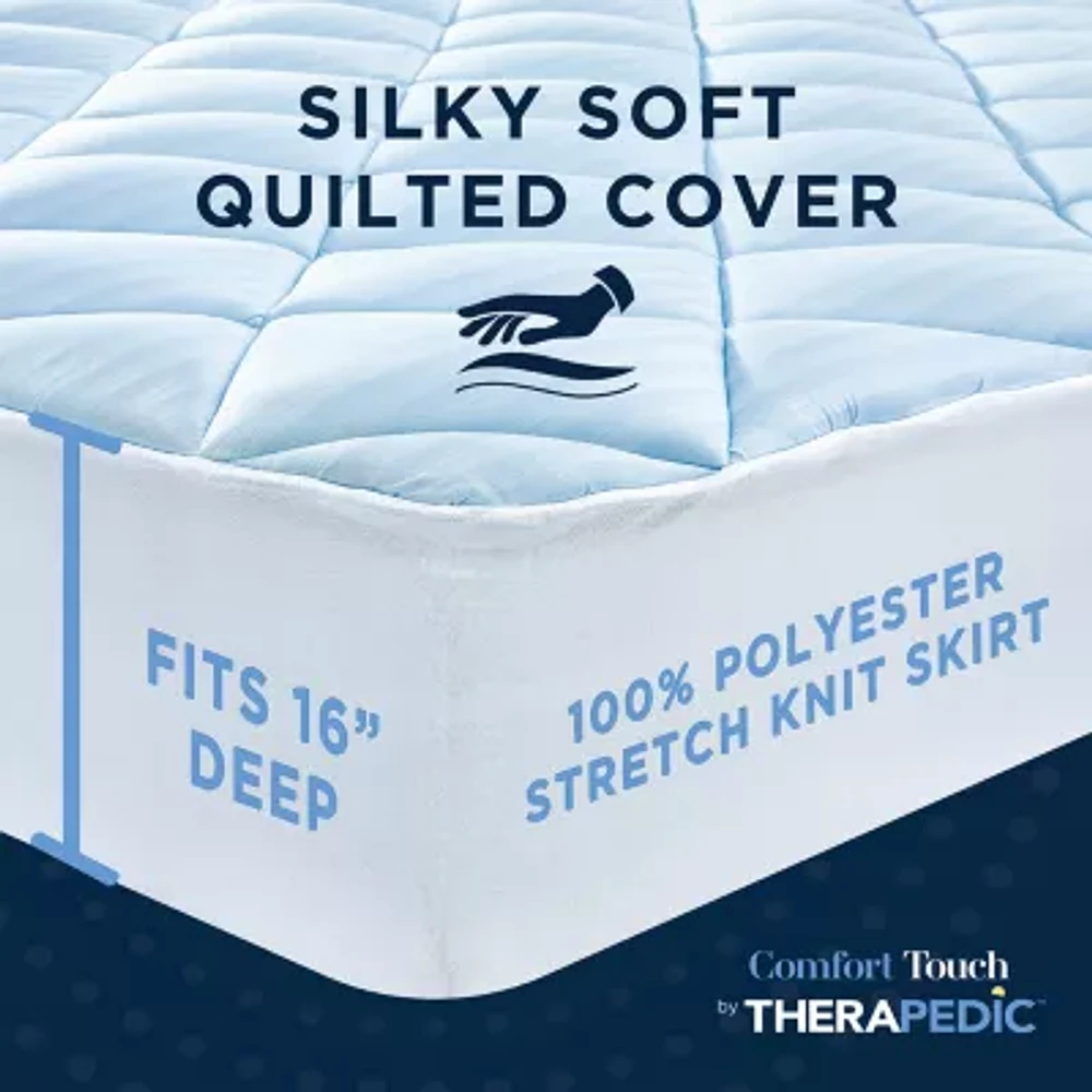 Comfort Touch by Therapedic™ Memory Foam Cooling Mattress Pad