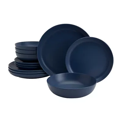 Fieldcrest Legacy Denim 12-pc. Stoneware Dinnerware Set