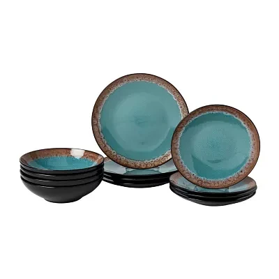 Fieldcrest Montecito 12-pc. Stoneware Dinnerware Set