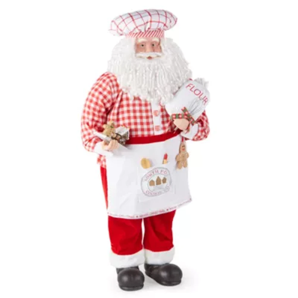 North Pole Trading Co. 36in Baker Santa Figurine