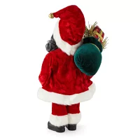 North Pole Trading Co. 12in Classic African American Santa Figurine