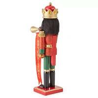 North Pole Trading Co. 14in Traditional Trumpet African American Christmas Nutcracker