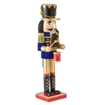 North Pole Trading Co. 14in Traditional Drummer Christmas Nutcracker