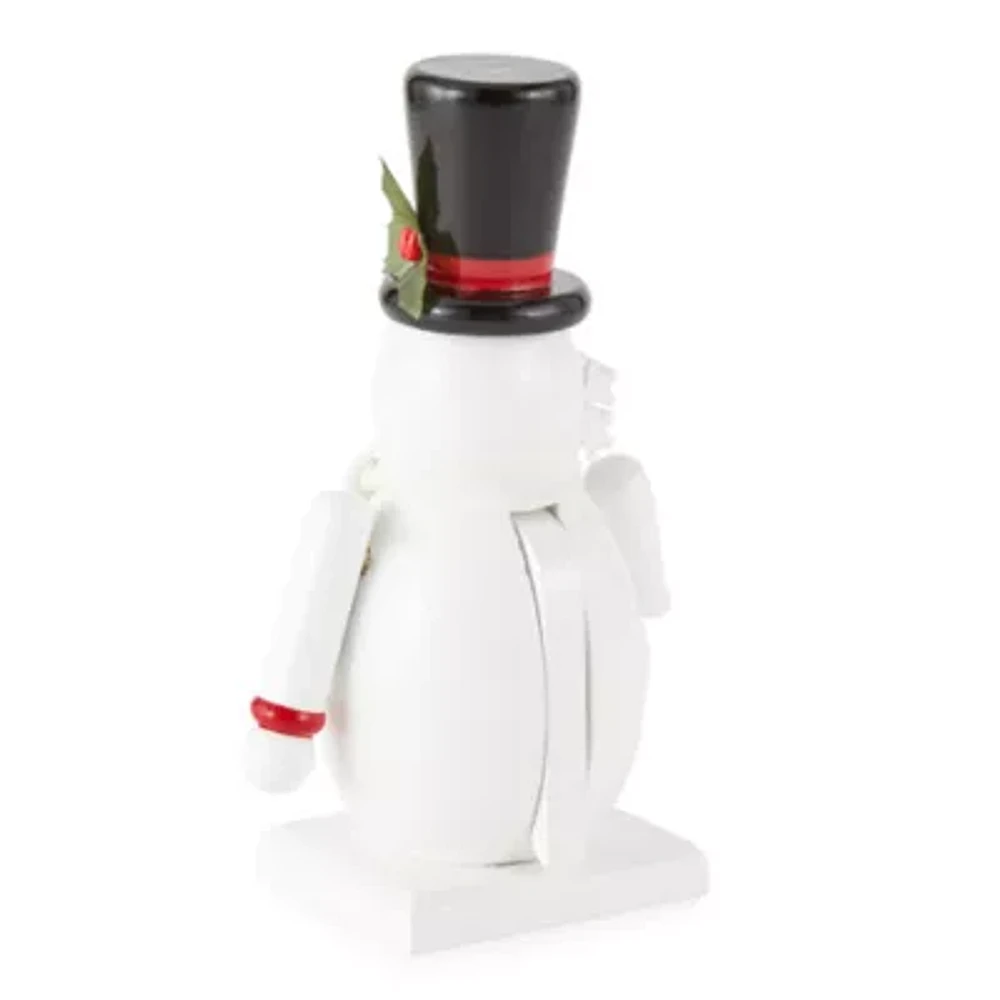 North Pole Trading Co. 7in Snowman Christmas Nutcracker