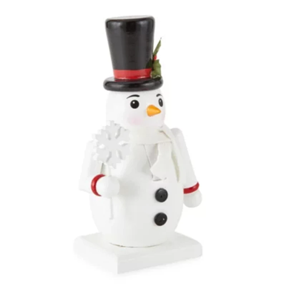 North Pole Trading Co. 7in Snowman Christmas Nutcracker