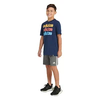 adidas Toddler Boys Crew Neck Short Sleeve Graphic T-Shirt