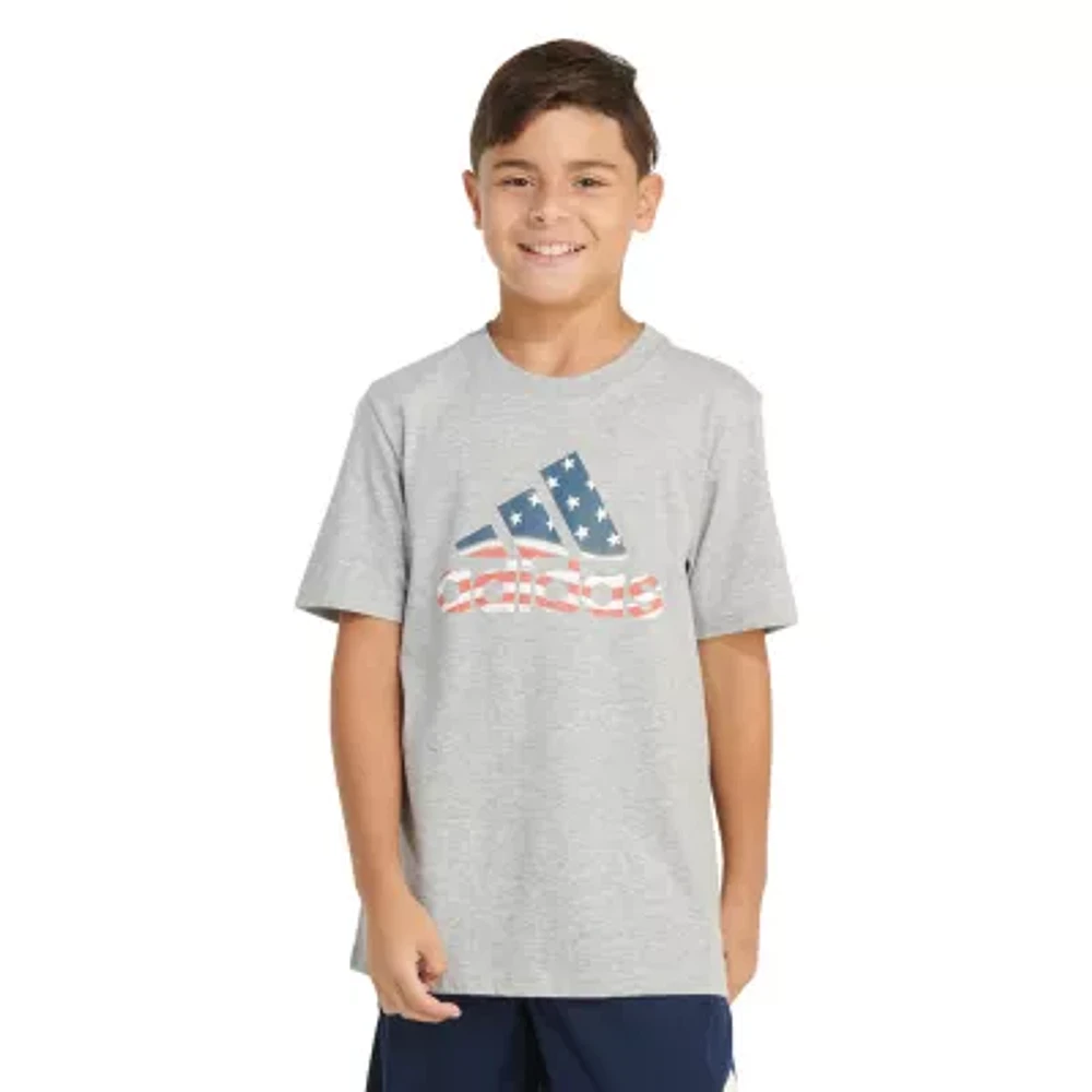 adidas Toddler Boys Crew Neck Short Sleeve Graphic T-Shirt