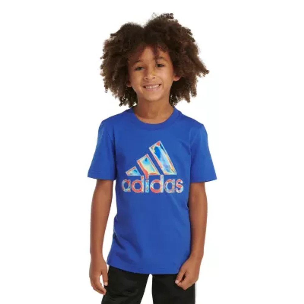 adidas Toddler Boys Crew Neck Short Sleeve Graphic T-Shirt