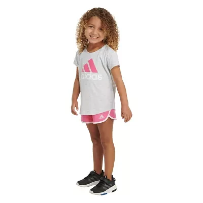 adidas Toddler Girls 2-pc. Short Set