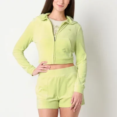 Juicy By Couture Lightweight Womens Juniors Casual Track Jacket