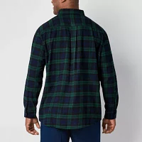 St. John's Bay Big and Tall Mens Classic Fit Long Sleeve Flannel Shirt