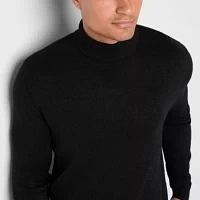 J. Ferrar Mens Turtleneck Long Sleeve Pullover Sweater