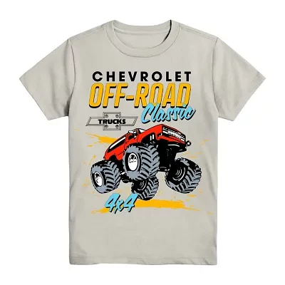 Little & Big Boys Chevy Crew Neck Short Sleeve Graphic T-Shirt