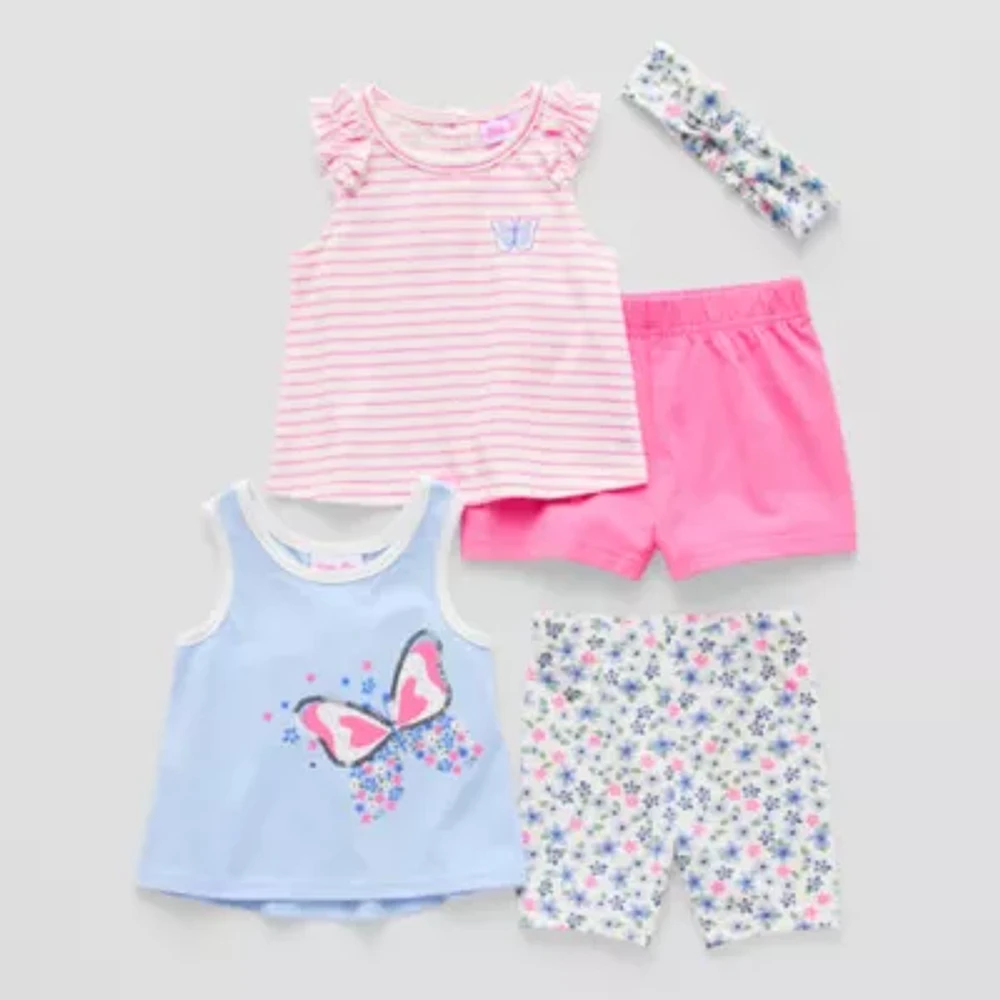Little Lass Toddler Girls 5-pc. Short Set