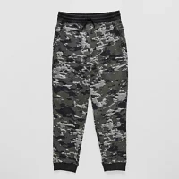 Xersion Little & Big Boys Husky Mid Rise Cuffed Fleece Jogger Pant