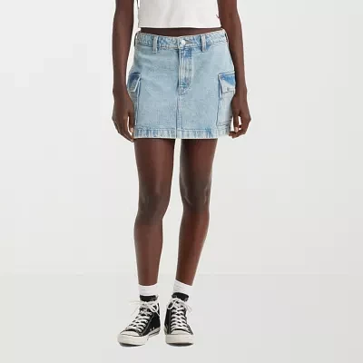 Levi's® Womens Mid Rise Mini Denim Skirt