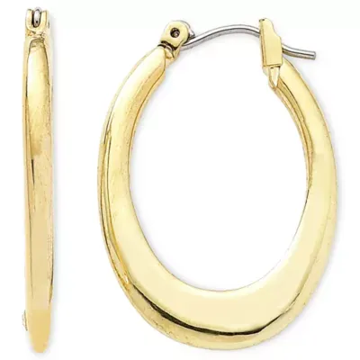 Liz Claiborne Oval Hoop Earrings