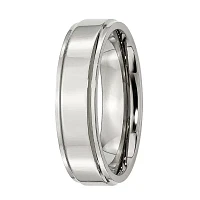 Mens 6mm Stainless Steel Wedding Band