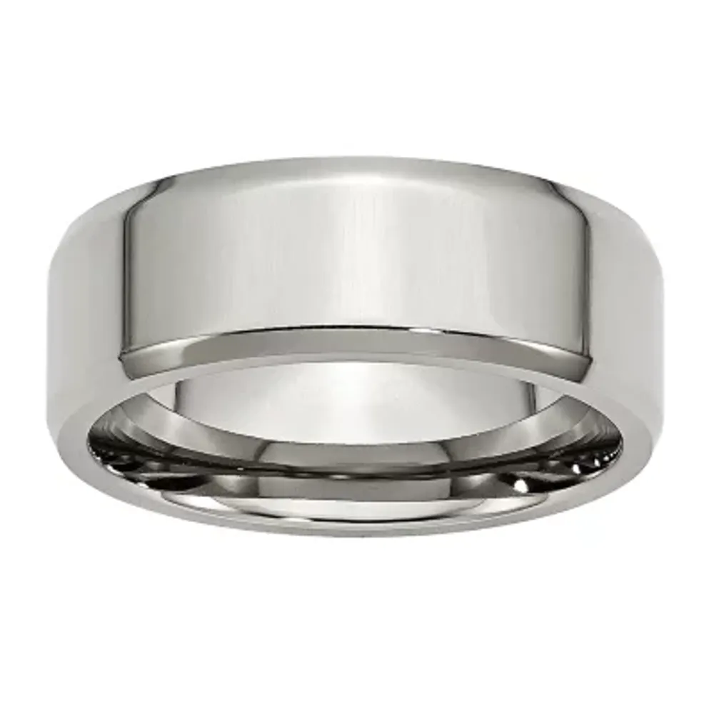 8MM Stainless Steel Wedding Band