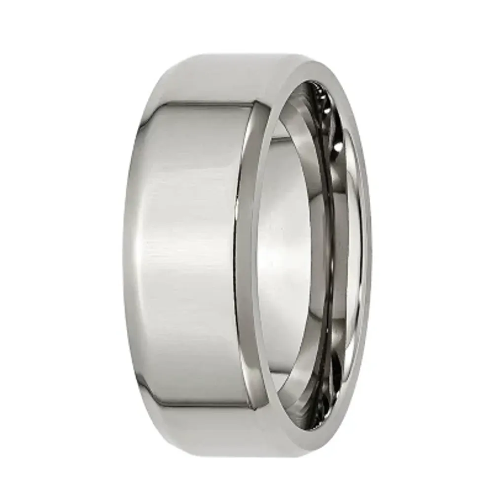 8MM Stainless Steel Wedding Band