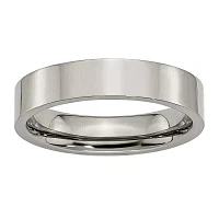 Mens 5Mm Titanium Wedding Band