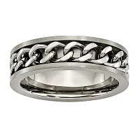 Mens 7Mm Titanium Wedding Band