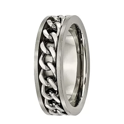 Mens 7Mm Titanium Wedding Band