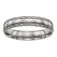 Mens Titanium Wedding Band