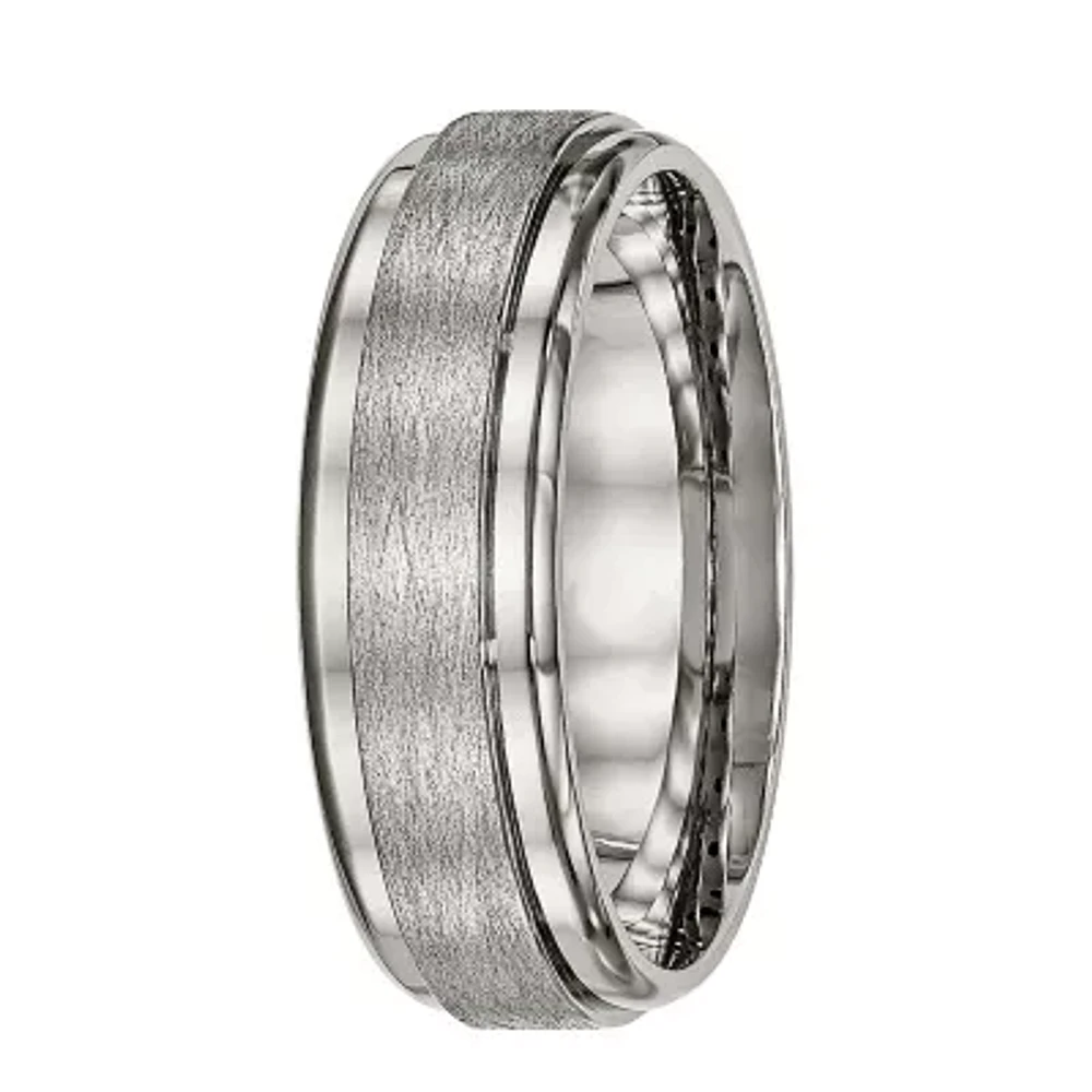 Mens Titanium Wedding Band