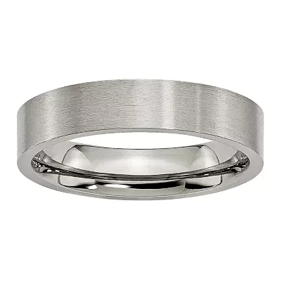 Mens 5mm Titanium Wedding Band