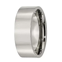 Mens 8mm Titanium Wedding Band