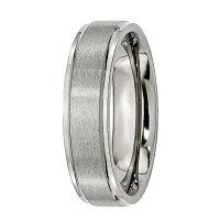 Mens 6mm Titanium Wedding Band