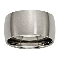 Mens 12Mm Titanium Wedding Band