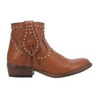 Dingo Womens Destry Stacked Heel Booties