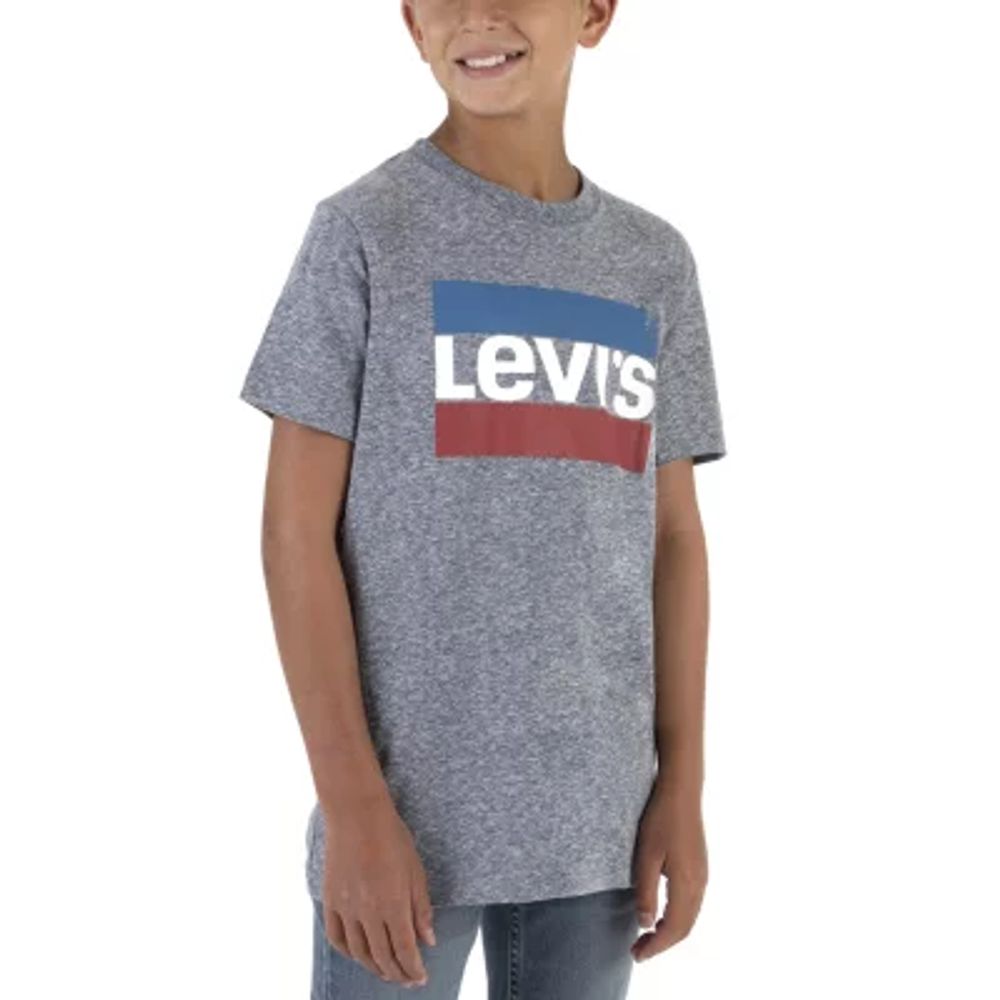 Levi's Big Boys Crew Neck Short Sleeve Graphic T-Shirt